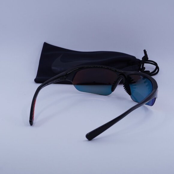 NIKE SKYLON ACE M FQ4684 010 Sunglasses Black Geometric Frame, Red Lenses - Picture 10 of 10